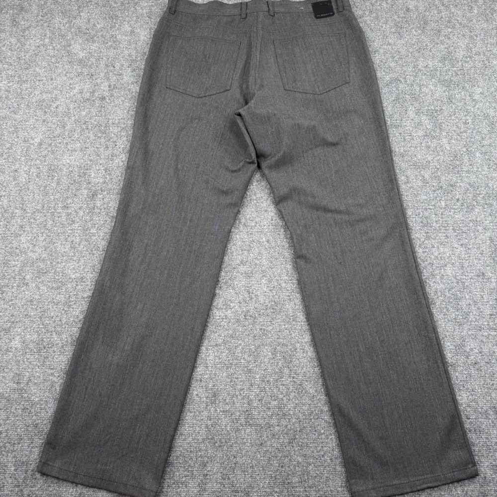 ALBERTO Men‎ Herringbone Comfort Fit Trousers Pants Size 36 Charcoal Gray - Picture 8 of 12